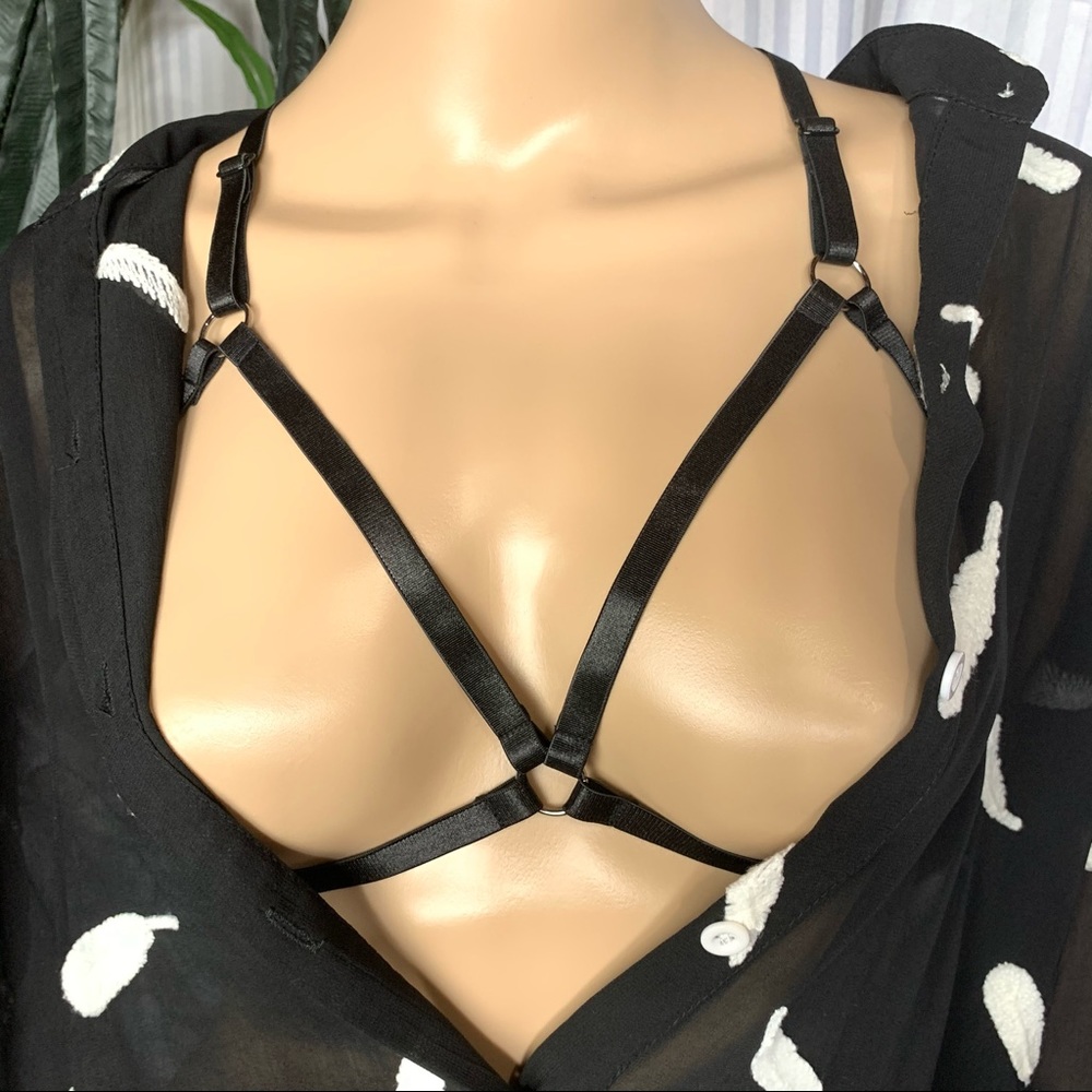 0399 Sexy Lingerie Garter Strappy Cage Harness